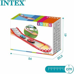 INTEX57167レーシング楽しいウォータースライドキッズサマーウォーターアミューズメントプレイスウォーターパークプレイセンターシングルレーストラッキングスイミングプール - Product Image 4