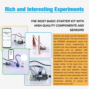 Arduino için IoT Breadboard WiFi sensör modülü kiti için LAFVIN Wifi ESP8266 geliştirme kurulu başlangıç kiti
