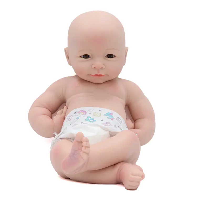 18 polegada renascer, boneca do bebê recém-nascido, bebê, reborn, pintado, brinquedo, boneca, presente criativo