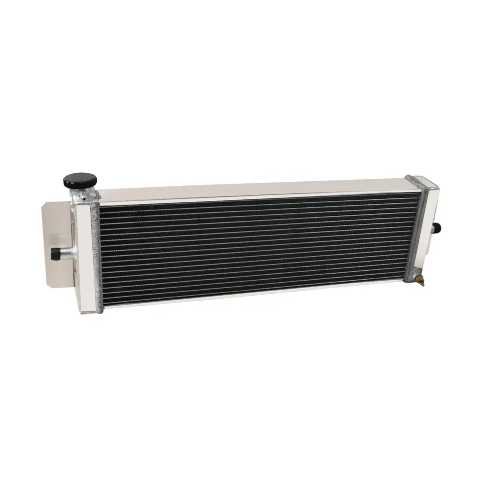 2 Rows Air to Water Aluminum Intercooler Liquid Heat Exchanger Radiator