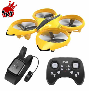 Brinquedos voadores populares luz led, rc, helicóptero, relógio, sensor de movimento, mão, 360 infravermelho, obstáculo, evitação, controle de relógio, drone
