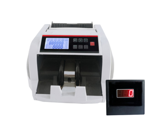 Máquina contadora de dinero portátil Contador de facturas y Contador de boletos con función de detección para conteo de billetes - Product Image 5