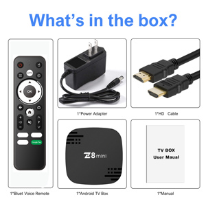 Nhà máy OEM <span class=keywords><strong>TV</strong></span> <span class=keywords><strong>Box</strong></span> Z8 Mini <span class=keywords><strong>Android</strong></span> 14 hệ thống Quad core 2GB 8GB 16GB Media Player 4K <span class=keywords><strong>Android</strong></span> <span class=keywords><strong>tv</strong></span> <span class=keywords><strong>box</strong></span> với giọng nói từ xa - Product Image 3