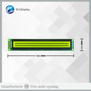 Langlebiges SJXD4002A STN Gelb Positives russisches LCM-Anzeige modul in Industrie qualität 40*2 Zeilen Punktmatrix-<span class=keywords><strong>LCD</strong></span>-Zeichen anzeige