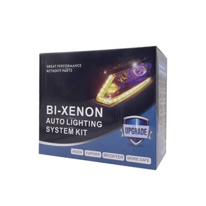 3.0 ''H4 Hel la 3R <span class=keywords><strong>G5</strong></span> HID projektör petek Lens projektör maskesi RGBW Chasing ışık halkası güçlendirme 55W 5500K Xenon lamba kitleri