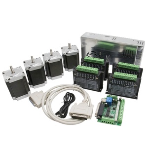 DM556/NEMA + NEMA 23 3N.m güç kaynağı ile hibrid step Motor kiti ve Mach3 CNC projeleri için Nema23 CNC - Product Image 1