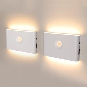 TSINYE Hot-selling Rechargeable Motion <strong>Sensor</strong> LED Night <strong>Lights</strong> with Warm Glow and Dusk to Dawn <strong>Function</strong> for Closet Stairway - Product Image 3