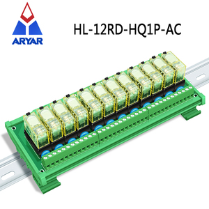 12 Channels AC <strong>Input</strong> <strong>Relay</strong> Module AC 110V or 220V Slim DIN Rail Mount 12Amp SPDT Power <strong>Relay</strong> Interface Module - Product Image 3