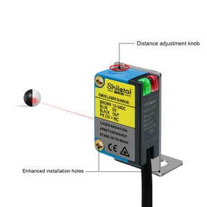 Sensor fotoeléctrico de forma cuadrada SHILETAI, distancia de detección de función BGS, carcasa de ABS IP65 de 30mm, Sensor óptico difuso - Product Image 6