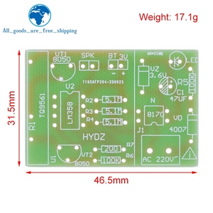 TZT Stromausfall Ton-und Lichtalarm-Kit DIY Elektronische Produktions teile Leiterplatte Leiterplatte Sound Alarm Für Arduino - Product Image 2