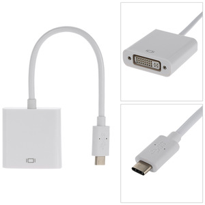 批量销售高质量原始设备制造商新的USB 3.1类型C到DVI适配器，带白色支持类型c设备 - Product Image 5