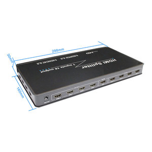 Divisor HDMI 1x16 amplificador HDMI 2,0 divisor 1x16 puertos divisor HDMI 1 en 16 salidas 4K con control remoto - Product Image 1