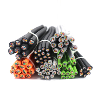 Bakır çekirdek kablo RVV2 3 4 çekirdek * 1 1.5 2.5 4 kare kılıflı tel su geçirmez kontrol tel güç kablosu kablo hattı - Product Image 3