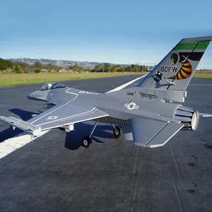 70mm F16 F-C Falcon V2 kanallı Fan EDF Jet Model uçak uçak Avion PNP 6S ile geri çekilir EPO refleks Gyro RC uçak - Product Image 5