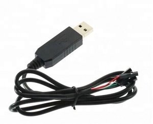 Siyah PL2303HX USB TTL kablosu 4Pin dönüştürücü USB RS232 TTL USB COM seri adaptör kablo modülü - Product Image 1