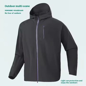 Đôi kéo đầu thoáng khí ngoài trời không thấm nước mặt trời bảo vệ quần áo của nam giới và phụ nữ của liền mạch cao su Áo khoác - Product Image 5