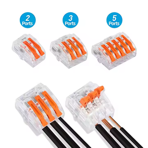紧凑型快速接头弹簧电缆杆新型32A/450V电气接线端子快速推入式电线连接器 - Product Image 2
