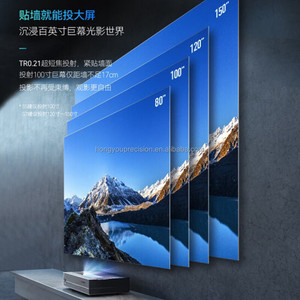 HY-S7 3500 Lumens Android 150 Inch IR Remote <strong>Control</strong> Auto Focus Portable Laser TV Projector with <strong>DLP</strong> Display 4K Resolution - Product Image 1