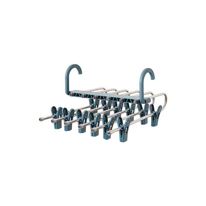 Blue with clamps