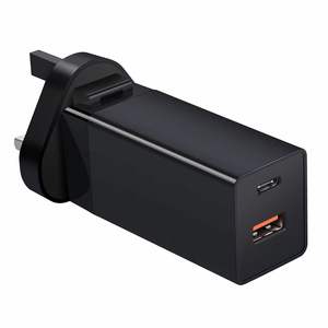 GaN 65W PD şarj çift A + C Port hızlı şarj hızlı şarj ile çıkarılabilir fiş İngiltere/ab/abd Laptop için - Product Image 4