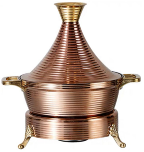 Pot Rose Doré avec une base