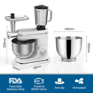 Powerful 1500W 6-Speed Electric Hand Food Mixer with Stainless Steel Mixing Bowl and Dough Hooks - Product Image 6