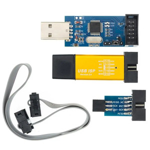 1pcs New USBASP USBISP AVR <strong>Programmer</strong> USB <strong>ISP</strong> USB ASP ATMEGA8 ATMEGA128 Support Win7 64K 10Pin To 6 Pin Adapter Board