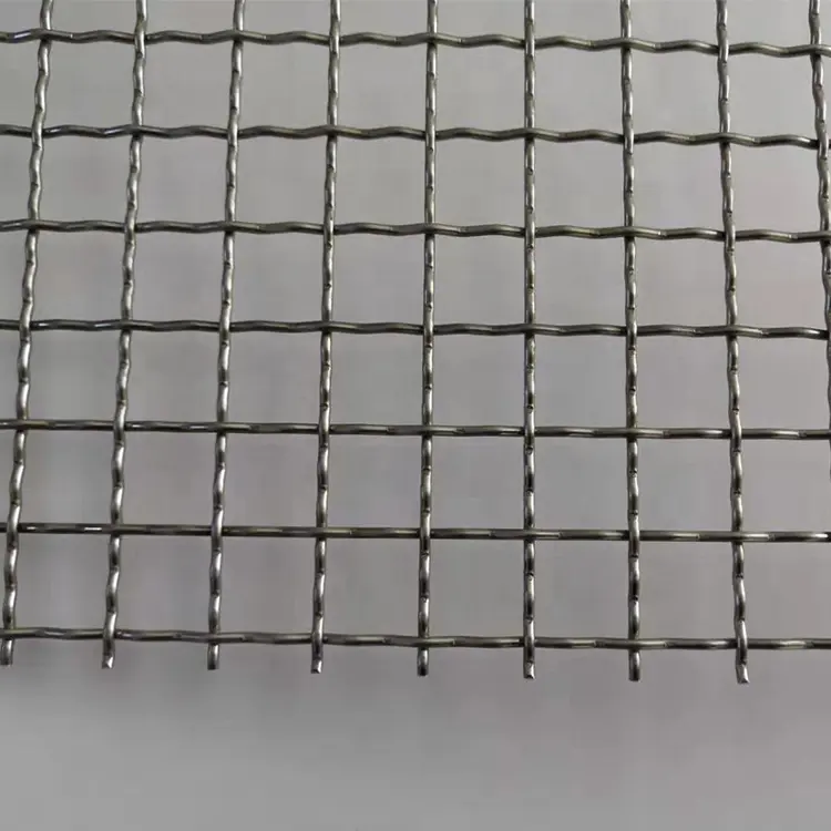 Grade de malha ondulada de aço inoxidável 1.6x10mm para triagem ss wire mesh 304 double crimped wire mesh expandido filtro de metal