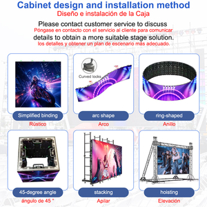 P3.91 schermo a LED per esterni a noleggio schermo a LED per interni per lo schermo di visualizzazione per eventi di scena Video Wall impermeabile set completo di pannelli a LED - Product Image 5