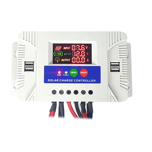 Высокое качество 50A регулятор 12/24V 50A PWM регулятором солнечного заряда контроллер с 2.1A USB и ЖК-дисплеем