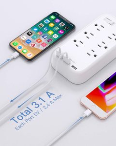 Mifaso US ETL Plug <strong>Multi</strong> <strong>Function</strong> Electrical <strong>Sockets</strong> UK EU USA South Africa Plug <strong>Socket</strong> <strong>With</strong> Dual <strong>USB</strong> Charger Outlet