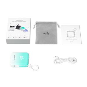 พ็อกเก็ตเราเตอร์ mifi wifi6 4g 5000 รอบปลั๊กและถอดพร้อมรายงานการทดสอบฮอตสปอต wifi มือถือพร้อมพาวเวอร์แบงค์และช่องใส่ซิมการ์ด - Product Image 4