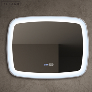 2024 Tendência Estilo Moderno Espelho Retroiluminado Led Espelho De Banho Wall Mounted Espelho Do Banheiro Com Luzes Inteligentes