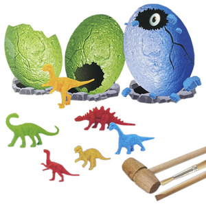3-in-1 DINO kazmak kiti eğitici oyuncak 5 rastgele oluşan farklı tasarım dinozorlar dayanıklı alçı malzemeden yapılmış - Product Image 2