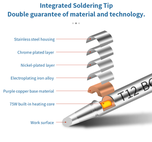 Premium T12 Spade lehimleme uçları için profesyonel Fx-951/T12 lehimleme istasyonları elektronik PCB onarım DIY projeleri için Ideal - Product Image 5