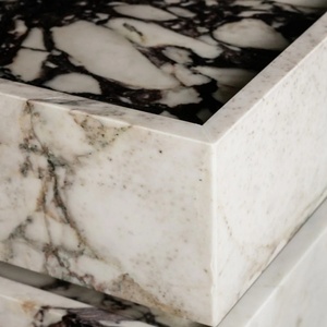 Compatto in marmo Vanity Viola Calacatta risparmio di spazio elegante bagno mobili - Product Image 5