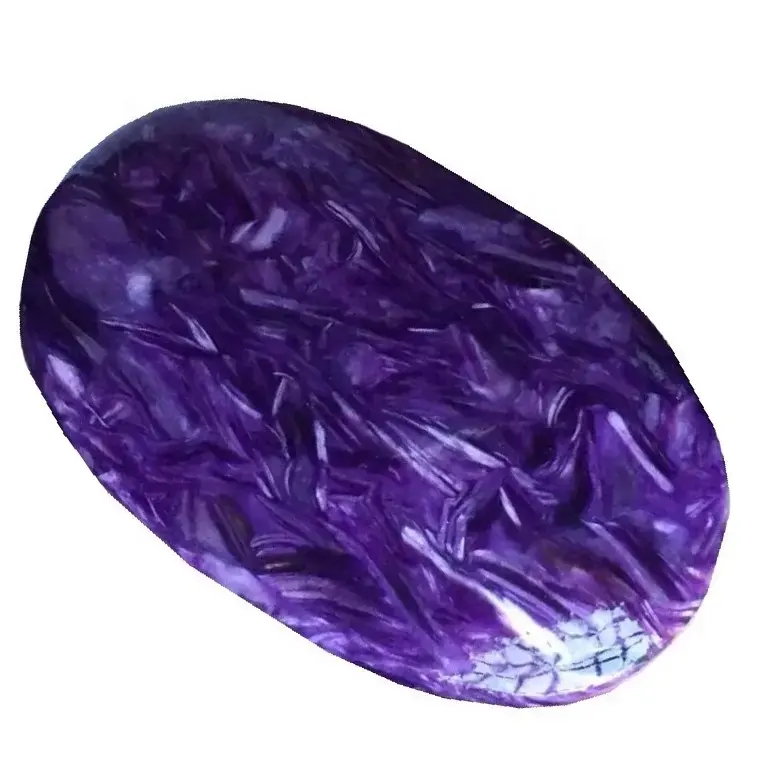 Piedra Natural Charoite cabujón de cristal de cuarzo crudo de Charoite para la venta