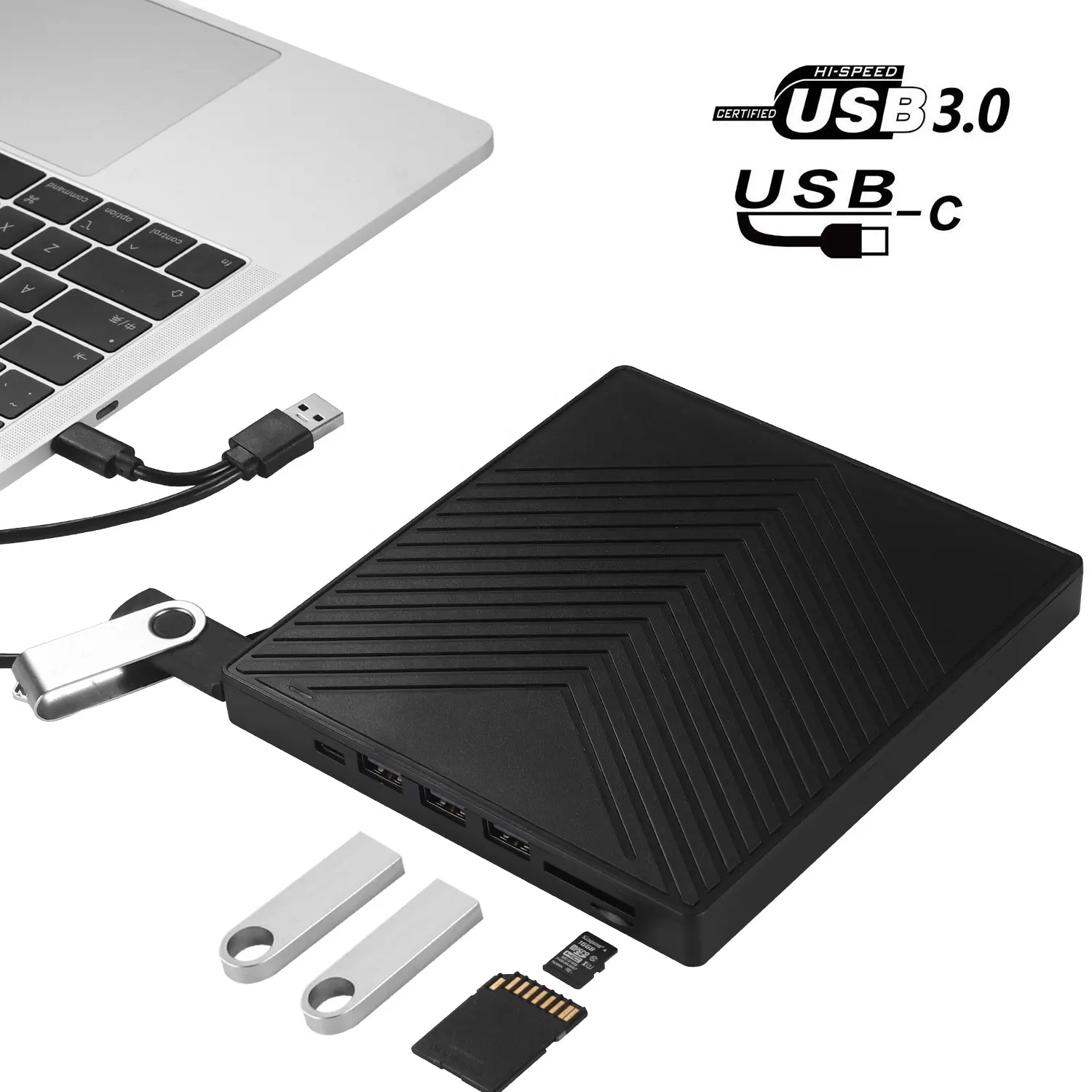 [Giet] 2021 unidade de cd externa, multifuncional, usb 3.0, portátil, cd/dvd +/rw slim, dvd/cd rom, regravador, queimador, compatível com