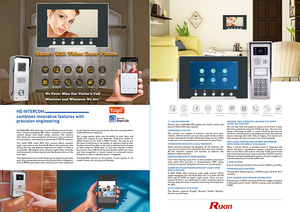 <strong>IP</strong> Wired Video Doorbell Color Tuya App Remote Unlock Face ID <strong>Fingerprint</strong> Recognition Home Video Door <strong>Intercom</strong> <strong>System</strong> - Product Image 4