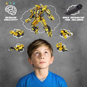 Panlos <strong>Robot</strong> STEM Toy Engineering <strong>Building</strong> Blocks <strong>Building</strong> Bricks Educational Construction Toy Kit - Product Image 2
