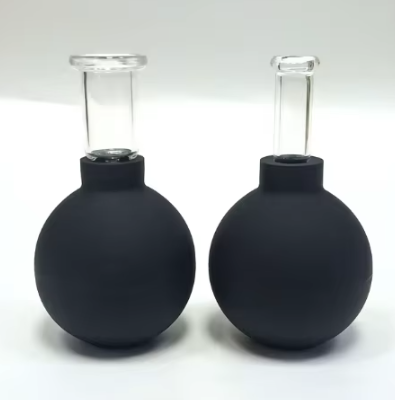 Ensemble de ventouses en verre transparent standard