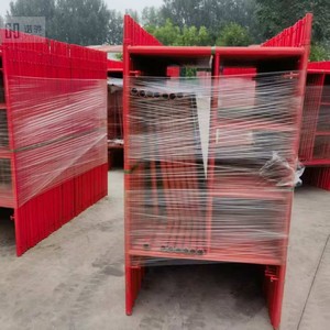 Andamio de portal de acero ligero de diseño europeo moderno con escalera galvanizada móvil de dos capas para talleres - Product Image 5