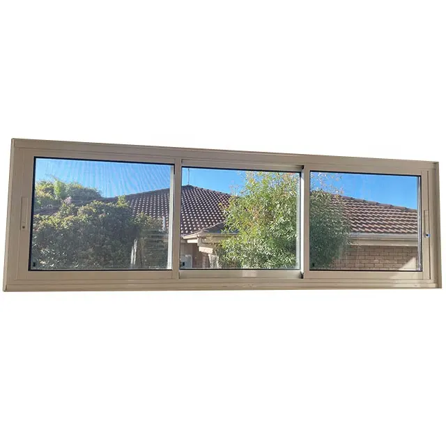Janelas com vidros duplos austrália padrão EBAHOUSE toldo da janela com cadeia enrolador AS2047 esquadrias de alumínio