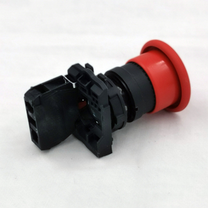 22mm緊急プッシュボタンスイッチスプリングリターン、赤いプッシャー付き40mm1NC XB5 AC42pusボタン緊急スイッチ - Product Image 5