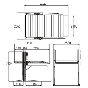 High Quality <strong>Parking</strong> Garage Lift 2 Post Lift and Car Lift Bridge Car <strong>Stacking</strong> <strong>System</strong>