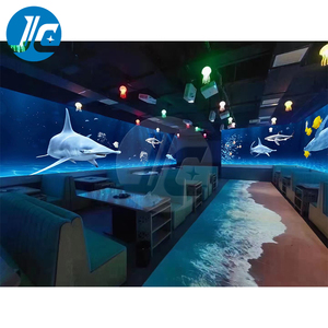Độc đáo 3D nhập vai ăn uống kinh nghiệm nhà hàng tường tương tác chiếu tương tác chiếu Lập Bản Đồ - Product Image 1