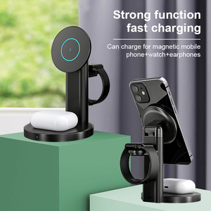 Wholesale Magnetic Fast Charging Hl5576 Portable 15w 3 in 1 Wireless <strong>Charger</strong> 3 in <strong>One</strong> for Phone Charging - Product Image 6