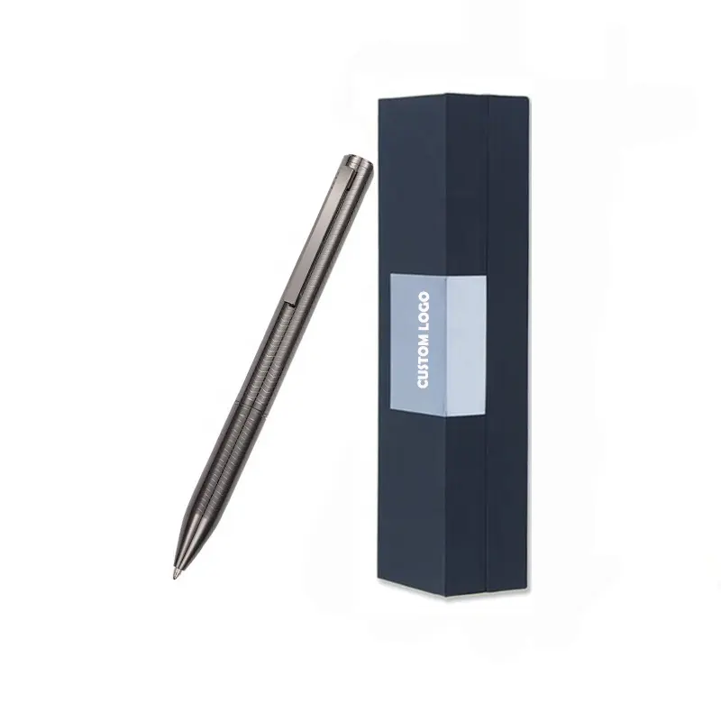 Роскошная металлическая ручка наборы гладкий и элегантный Исполнительный шариковая ручка на заказ необычный подарок для мужчин