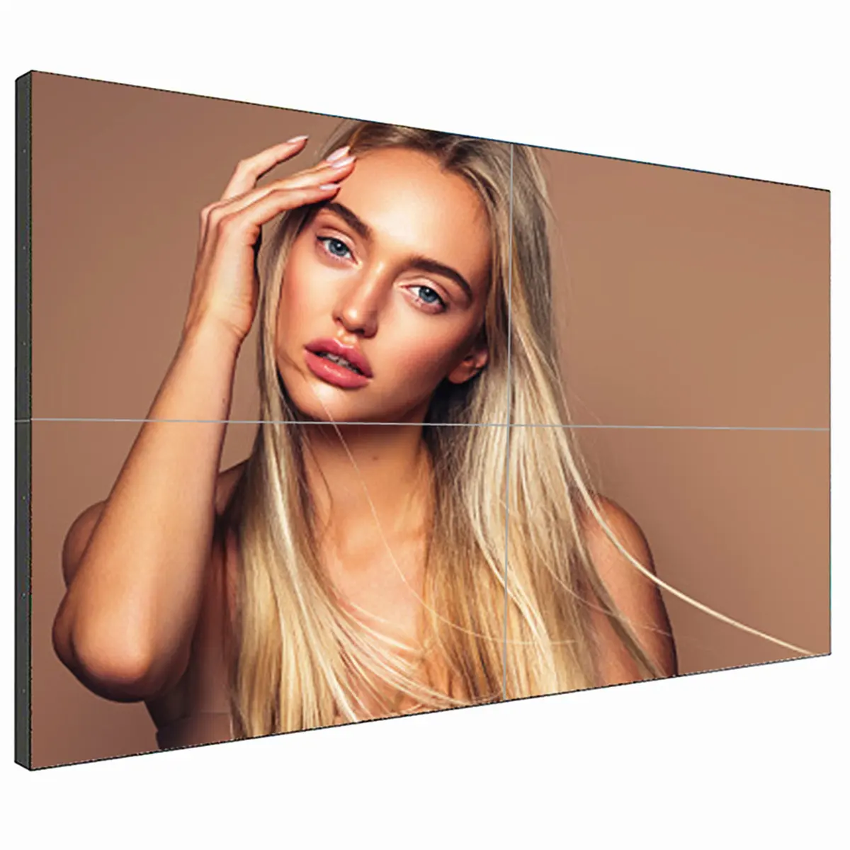 Pantalla digital LCD de pared para publicidad, pantalla de señalización de vídeo de 55 pulgadas, 3x3, controlador de pantallas de empalme 2x2