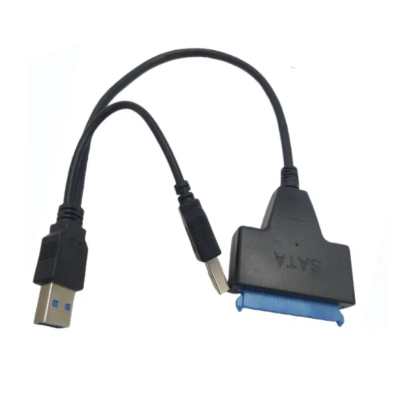 SATA อะแดปเตอร์สายแปลง USB3.0 5Gbps สำหรับแล็ปท็อป2.5นิ้วฮาร์ดดิสก์ไดรฟ์ SATA อะแดปเตอร์ฮาร์ดไดรฟ์ภายนอก